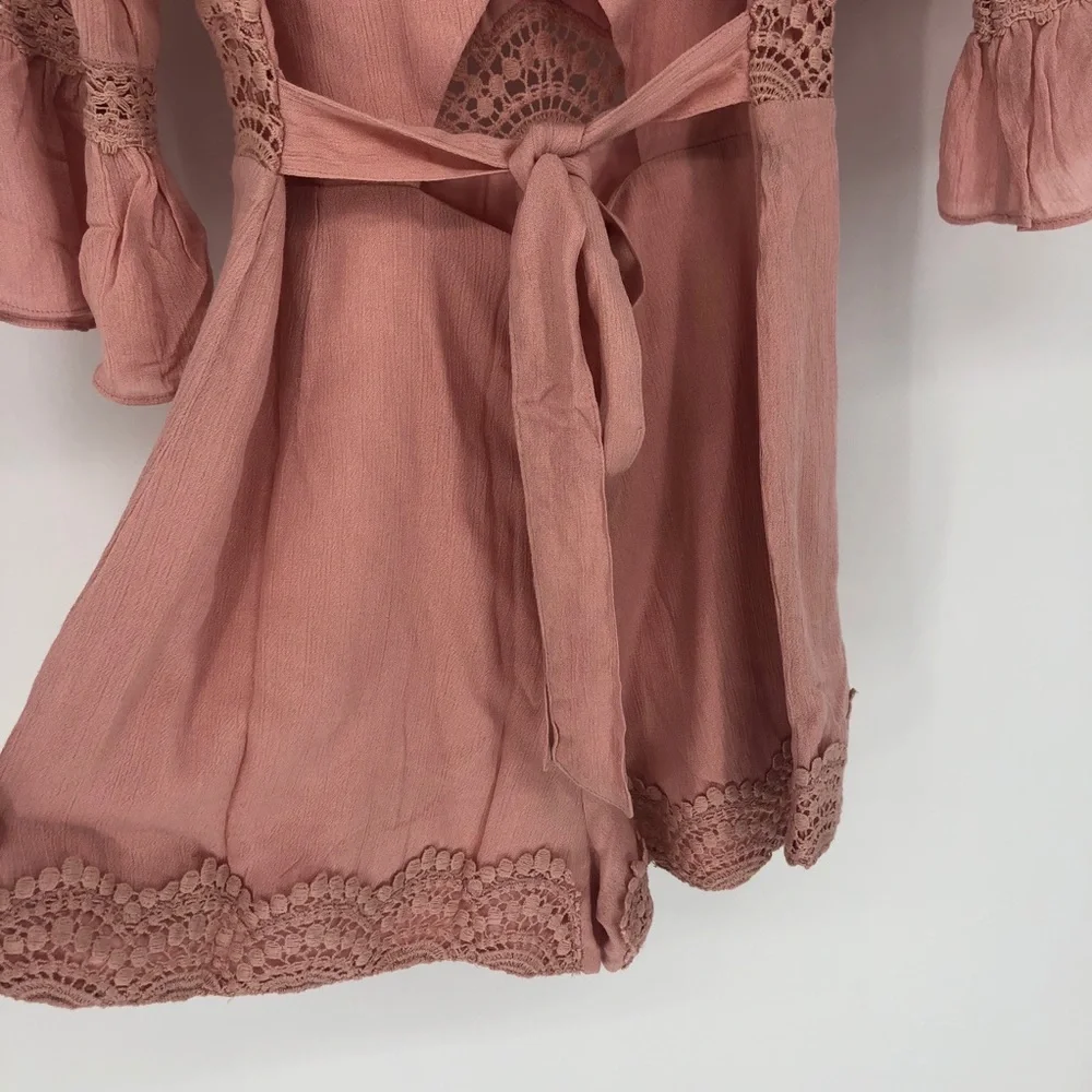 Ale by Alessandra Leticia Romper NEW Tea Rose M XS - Picture 7 of 10